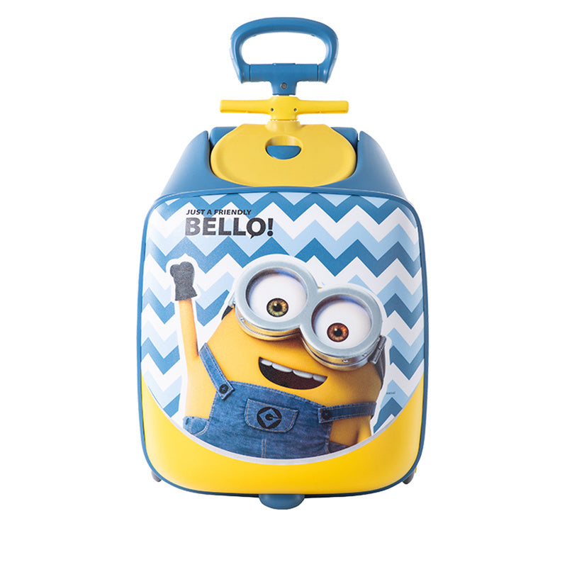 皇冠 MINIONS 騎行拉桿箱 16吋 活力藍