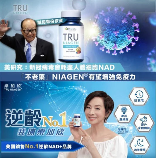 Tru Niagen 樂加欣 NAD+增強劑 100毫克 60粒 [12瓶原箱]